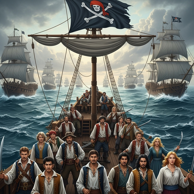 Epic Pirate Ship vs. Flotilla: A Nautical Showdown Epic Pirate Ship vs. Flotilla: A Nautical Showdown