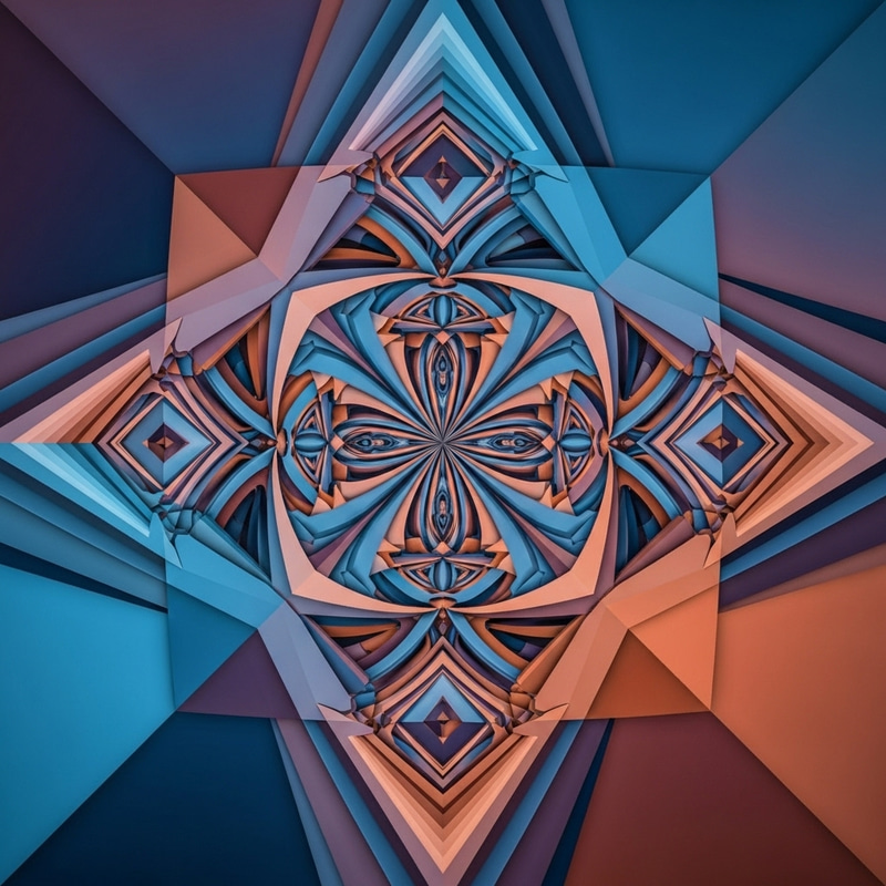 Abstract Perfectionism Art | Symmetrical Geometric Shapes
