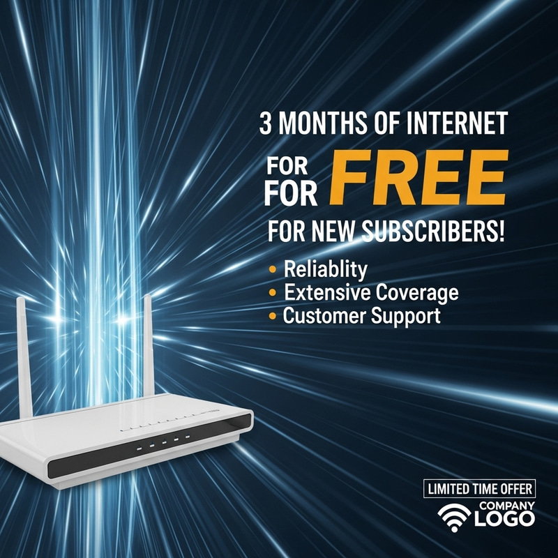 Special Offer: Get 3 Months of Free Internet Today!