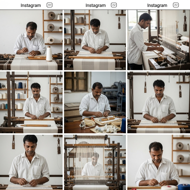 Artistry in Action: Textile Creations in Light Colors Artistry in Action: Textile Creations in Light Colors