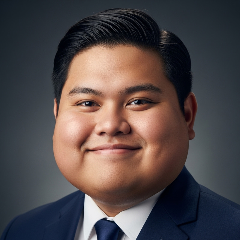 Filipino Male with Big Cheeks - Portrait of Charm