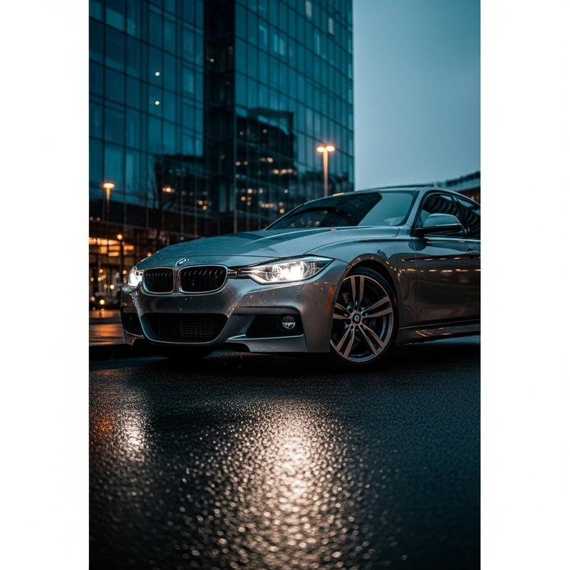 Luxury BMW 3 Series at Night Luxury BMW 3 Series at Night