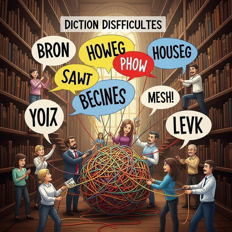 Abstract Visualization of Diction Difficulties | Artistic Interpretation Abstract Visualization of Diction Difficulties | Artistic Interpretation