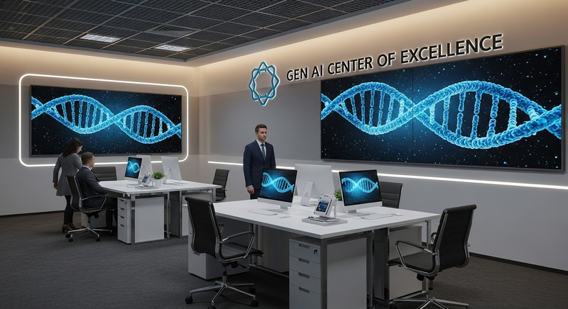 High-Tech Office with Gen AI Center of Excellence Design
