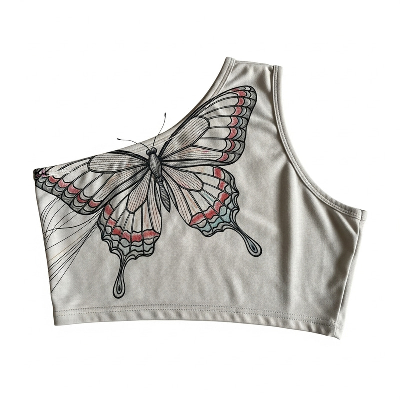 Unique Butterfly Crop Top Design | Stylish Comfort