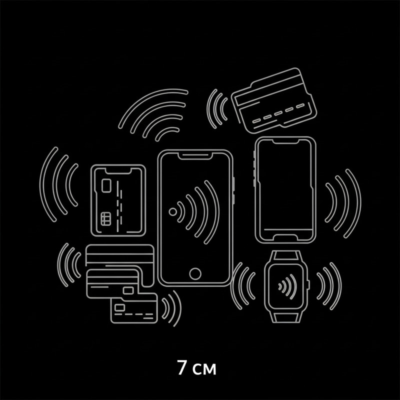 Elegant Contactless Payments Contours: 7x7 cm Image Elegant Contactless Payments Contours: 7x7 cm Image