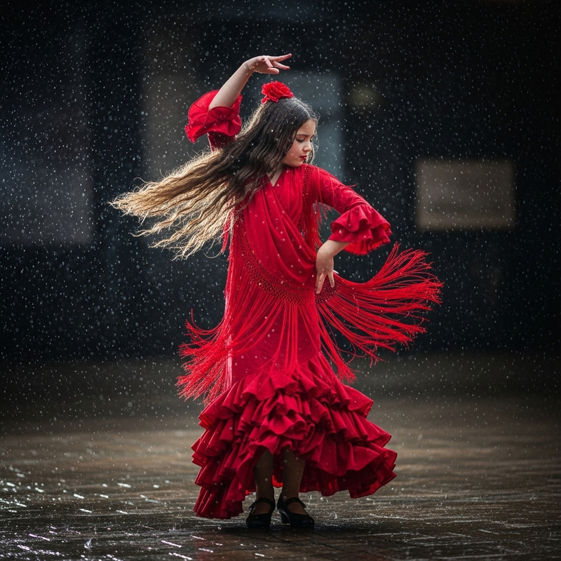 Flamenco Dance in the Rain: A Captivating Performance