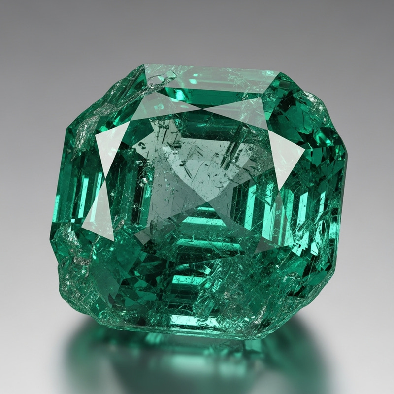 Uncut Emerald - Stunning Deep Green Color Uncut Emerald - Stunning Deep Green Color