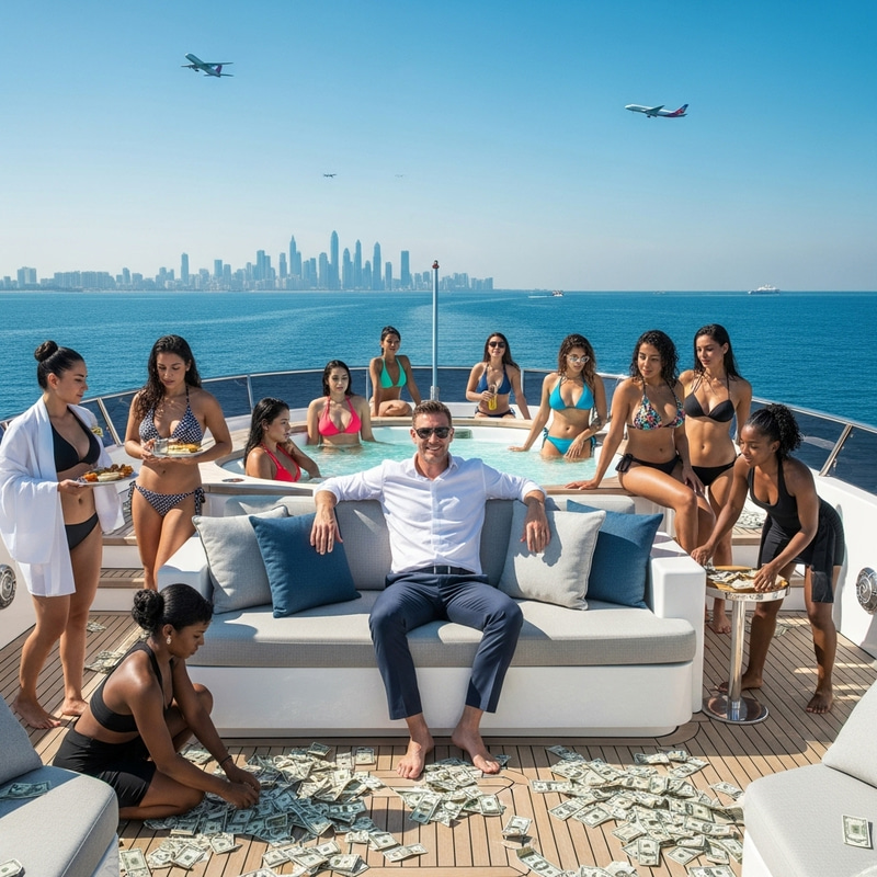 Billionaire Yacht Party: Wealth, Luxury, and Bikini Babes