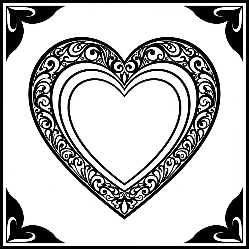 Chic Black White Valentine Aesthetic Design Chic Black White Valentine Aesthetic Design