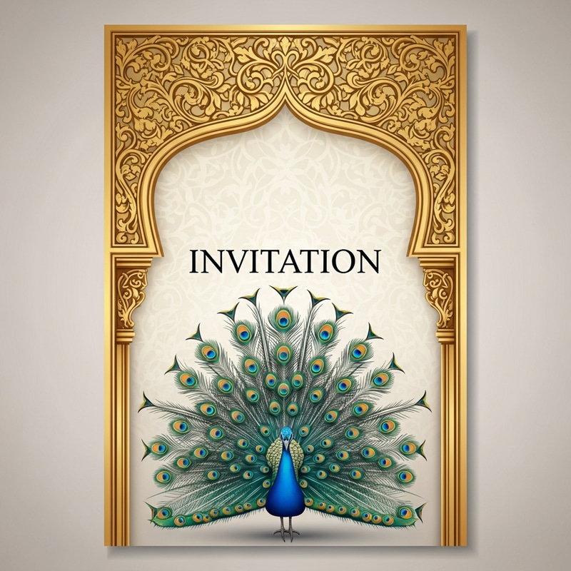 Elegant Ornate Invitation Card Design