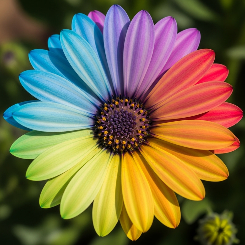 Colorful Flower Blooming with Vibrant Petals Colorful Flower Blooming with Vibrant Petals