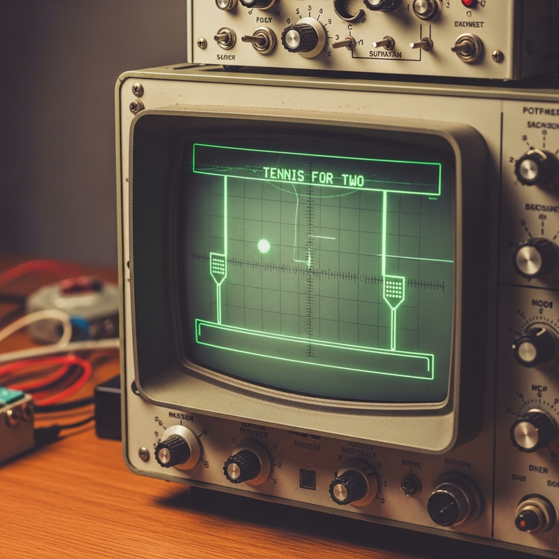 Tennis for Two 1958: Classic Video Game Recreation Tennis for Two 1958: Classic Video Game Recreation