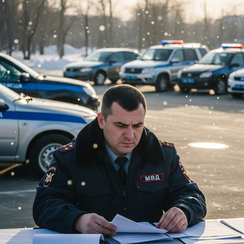 Russian MVD Officer and Law Enforcement Vehicles | Internal Inspections in Russia