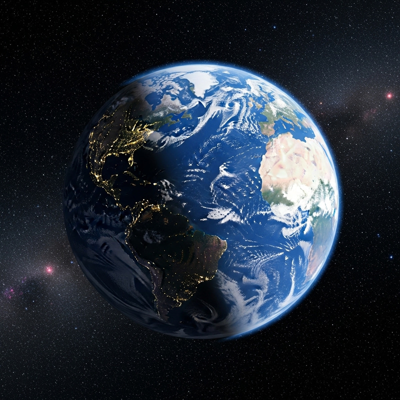 Beautiful Earth View from Space