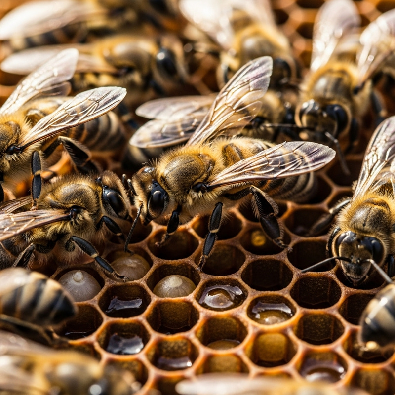Intricate Bees in Beehive: Macro Photography Insights Intricate Bees in Beehive: Macro Photography Insights
