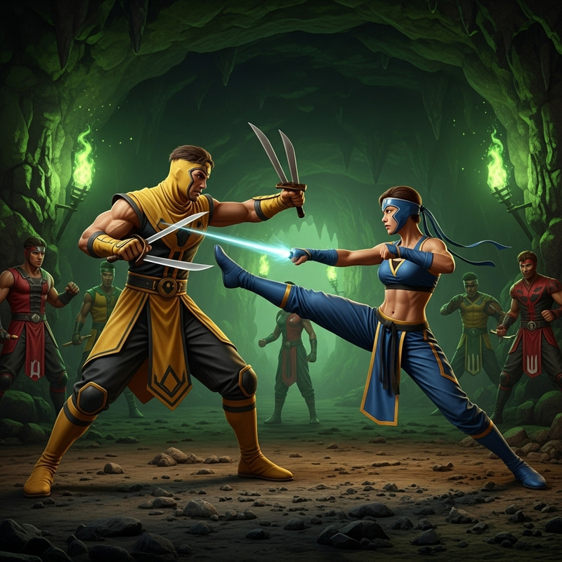 Epic Hand-to-Hand Combat in Mortal Kombat Realm Epic Hand-to-Hand Combat in Mortal Kombat Realm