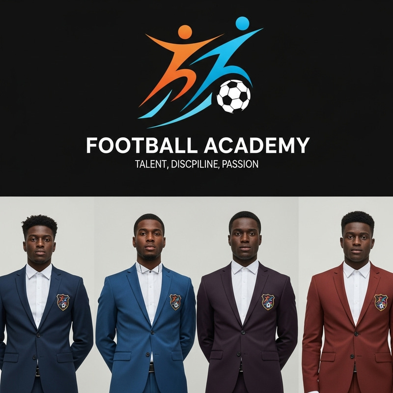 Energetic Football Academy Logo & Players Suits | Academy Spirit