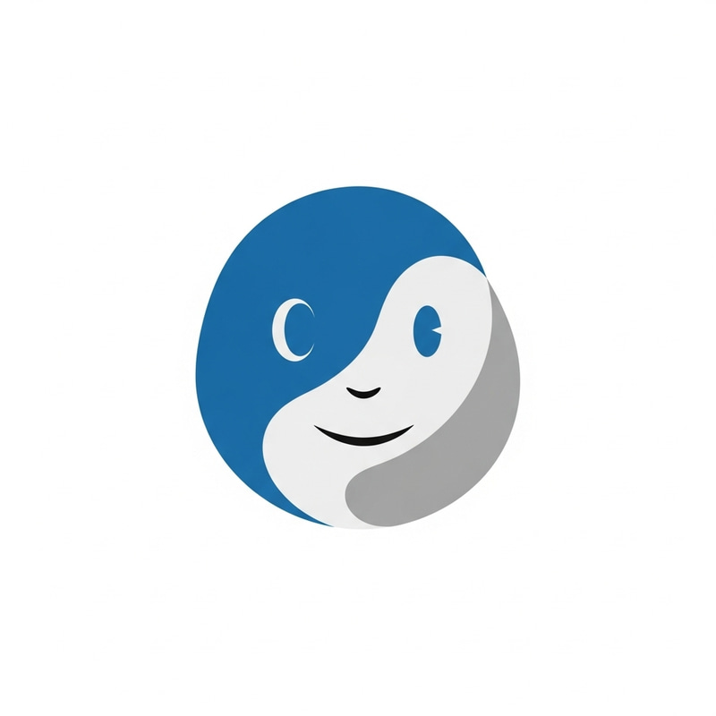 Blue & Grey Mascot: Friendly Assistant & Expert Guide