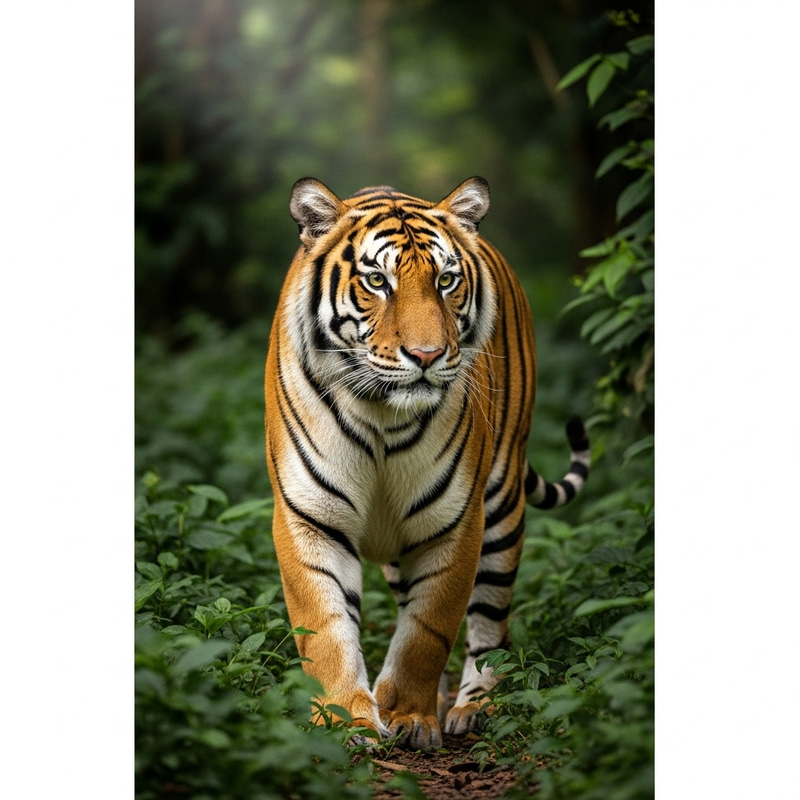Majestic Tiger in Wild - Strength and Beauty