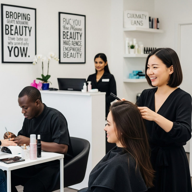 Bold Beauty Professionals: Multicultural Hair Stylist, Manicurist & Receptionist