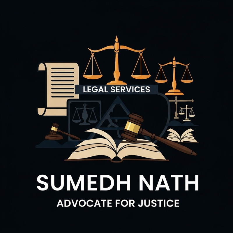 Advocate Sumedh Nath Logo Design | Legal Services Emblem