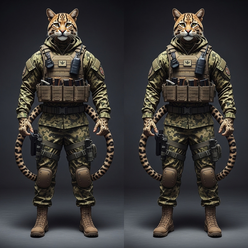 Feline Military Cat Suit: Tactical Garment for Stealth Operations Feline Military Cat Suit: Tactical Garment for Stealth Operations