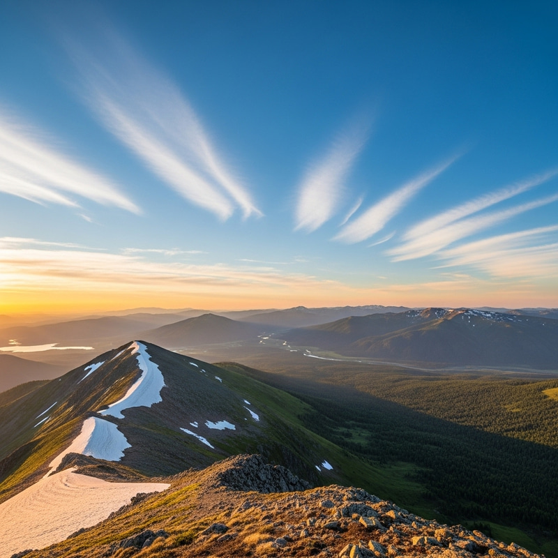 Mountain Top View: Breathtaking Scenic Landscape Mountain Top View: Breathtaking Scenic Landscape