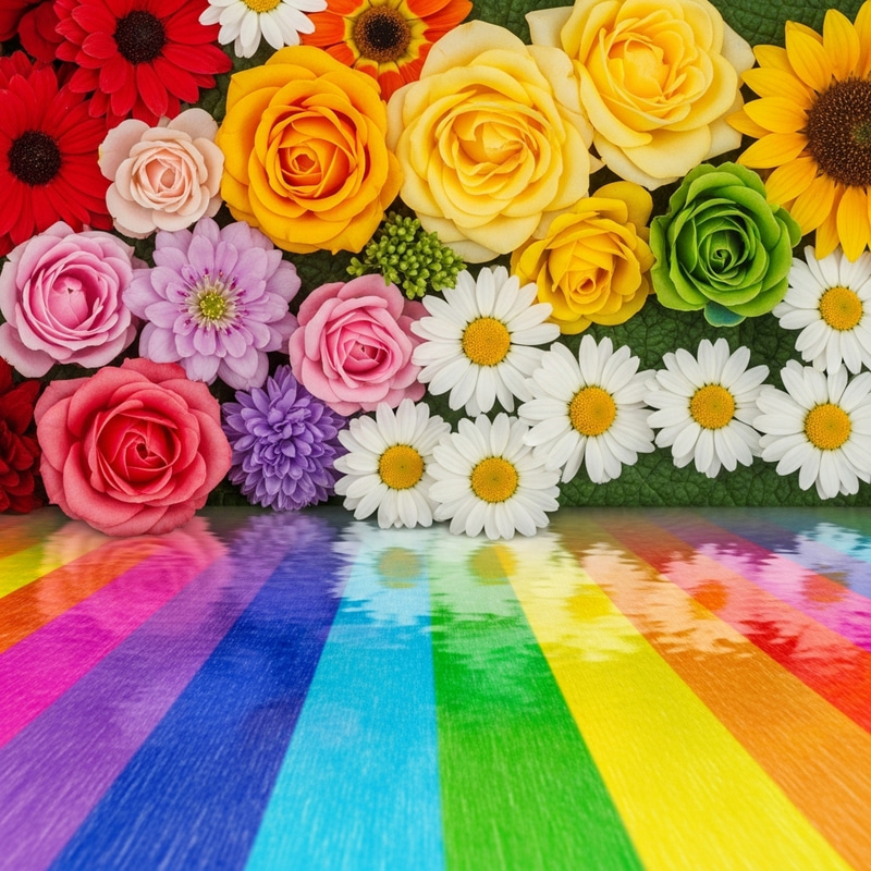 Tranquil Floral Beauty - Vibrant Nature Scene Tranquil Floral Beauty - Vibrant Nature Scene