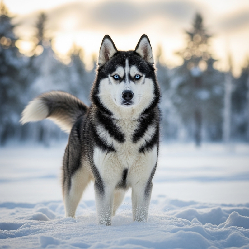 Majestic Husky: Beauty of the North