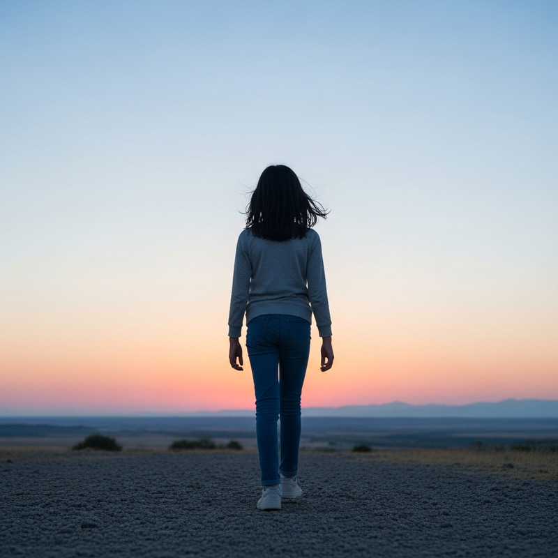 Determined Hispanic Girl Embarking on a Journey Determined Hispanic Girl Embarking on a Journey