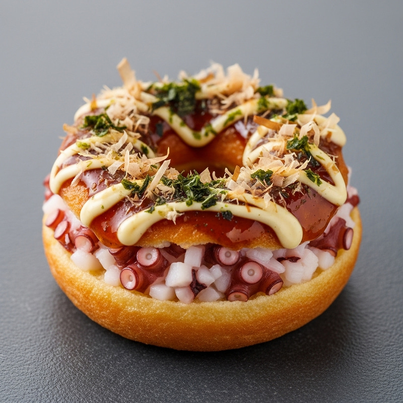Mini Takoyaki Donut | Fusion Snack Delight Mini Takoyaki Donut | Fusion Snack Delight