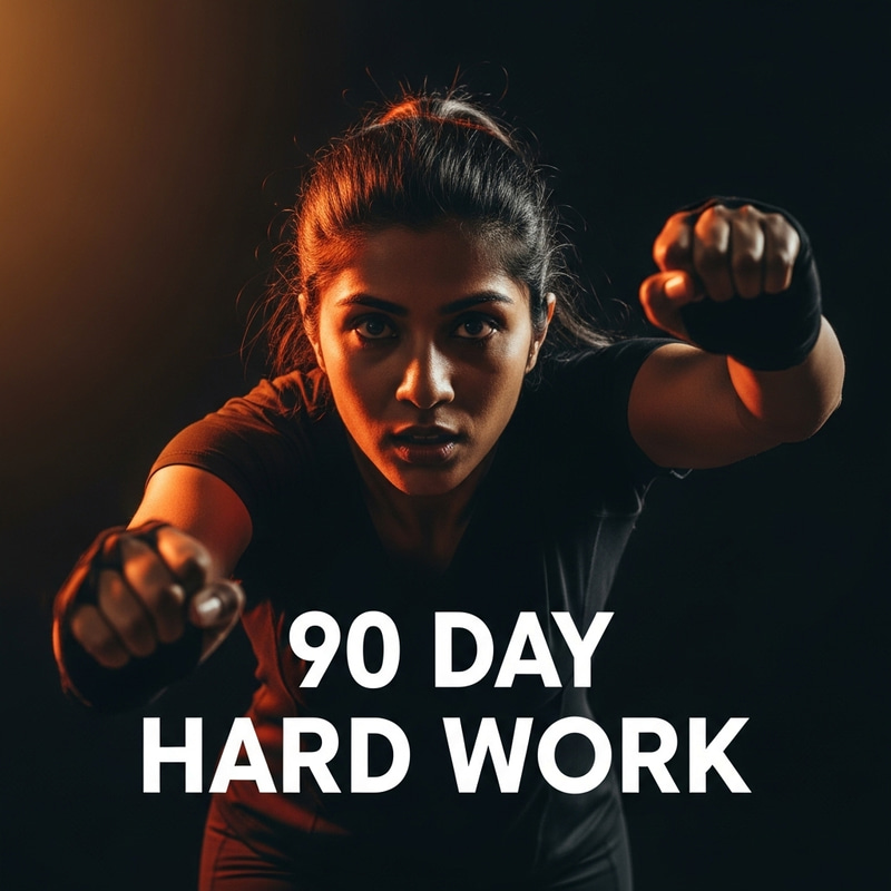90-Day Hard Work Challenge | Dynamic & Motivational Cinematic Image 90-Day Hard Work Challenge | Dynamic & Motivational Cinematic Image