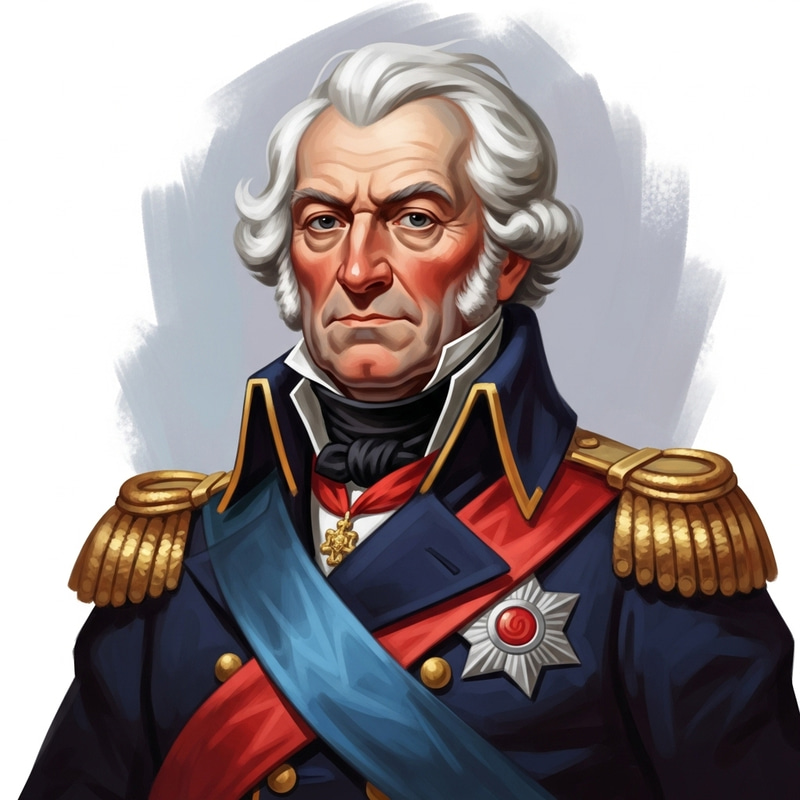 Vibrant Neoclassical Digital Painting of Giuseppe Garibaldi Vibrant Neoclassical Digital Painting of Giuseppe Garibaldi