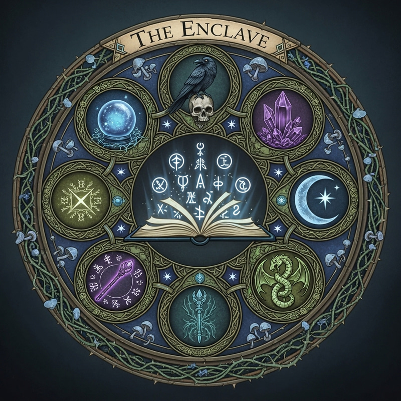 Magical Emblem for The Enclave | Fantasy Design Magical Emblem for The Enclave | Fantasy Design