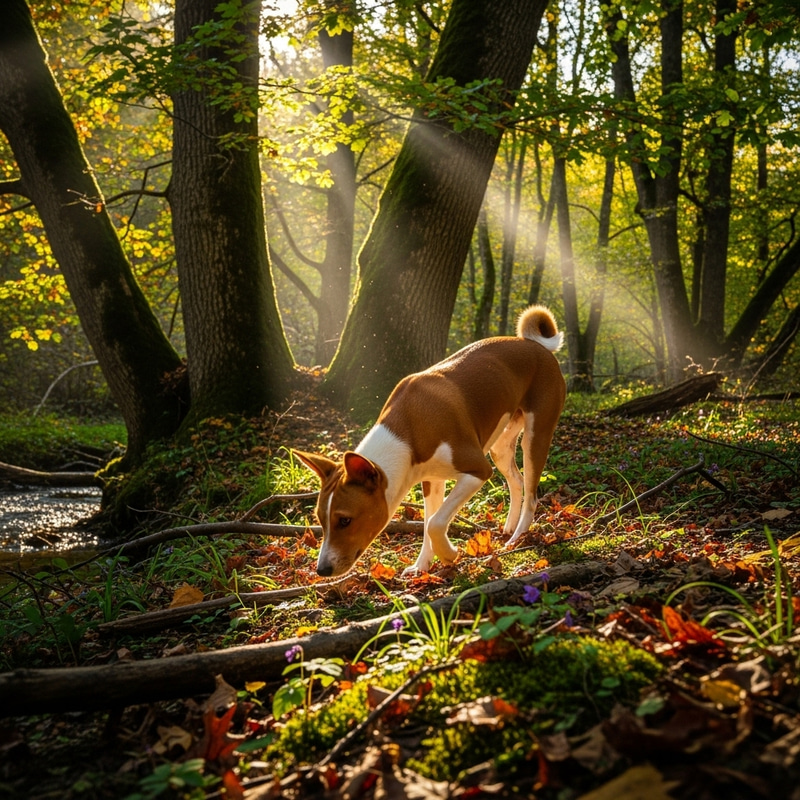 Female Dog in Enchanted Forest | Nature Photography
