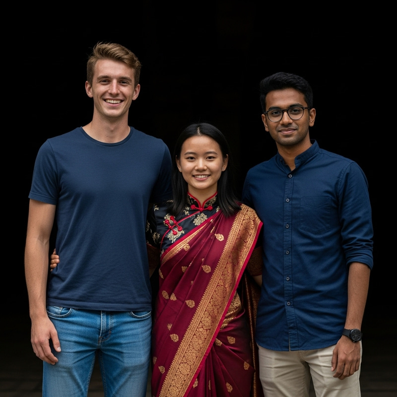 Malaysian Students in dark photo