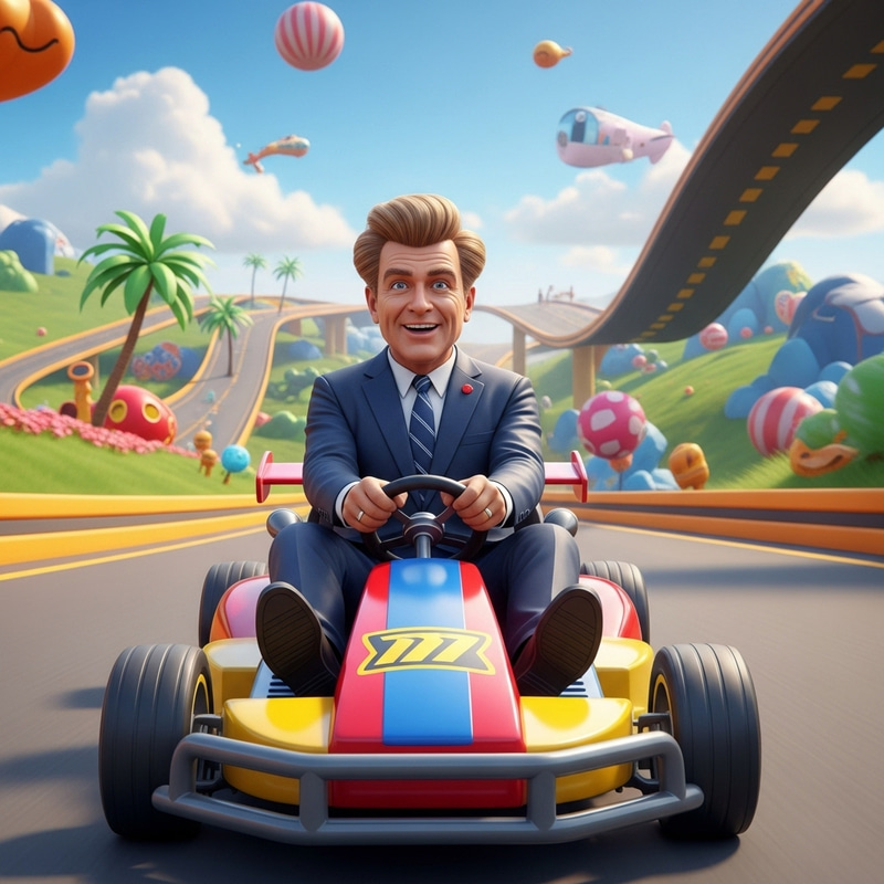 Donald Trump Mario Kart Racing | Political Figure Arcade Fun Donald Trump Mario Kart Racing | Political Figure Arcade Fun