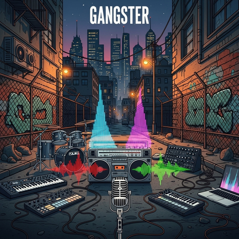 Gangster Trap Music: Urban Album Art Gangster Trap Music: Urban Album Art