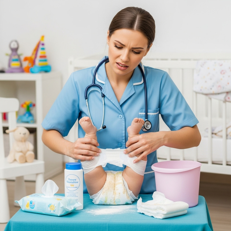 Expert Nursing Diaper Change Service | Nursery Room Scene Expert Nursing Diaper Change Service | Nursery Room Scene