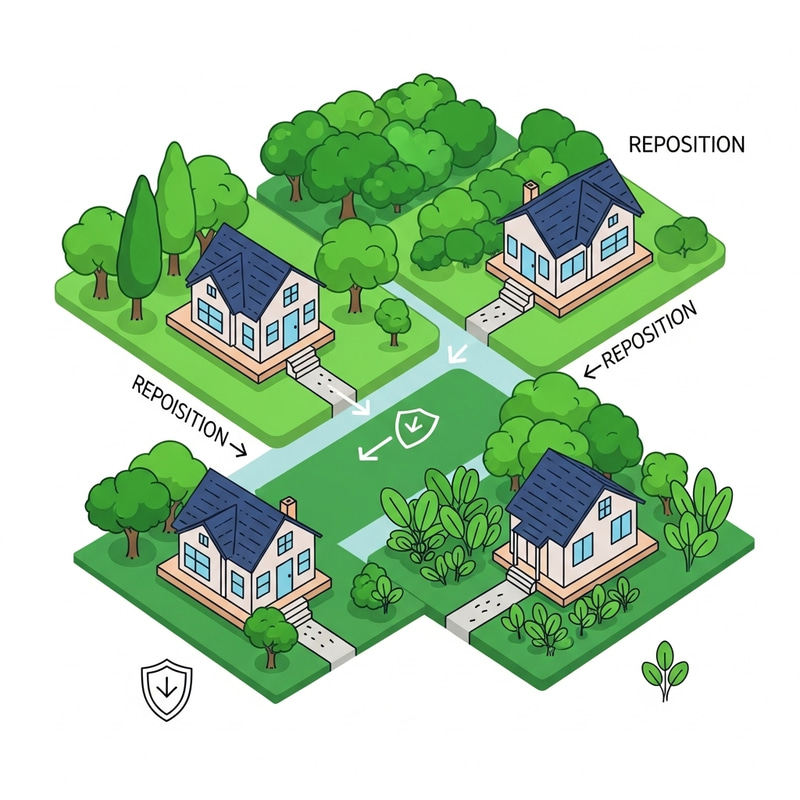 Repositioning Houses to Green Oasis: Sustainable Solution Repositioning Houses to Green Oasis: Sustainable Solution
