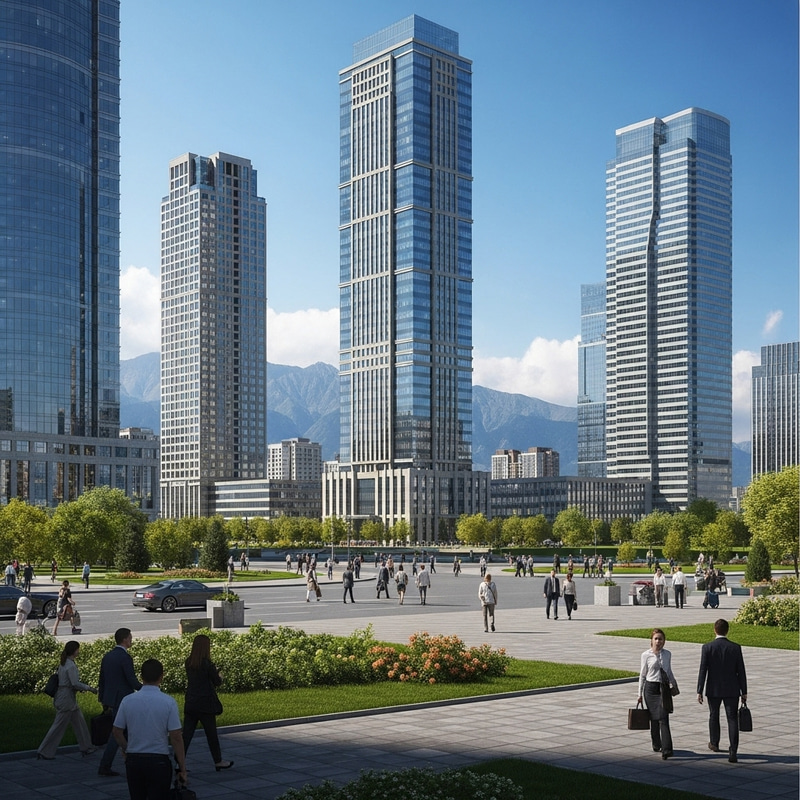 Bishkek City International Business Center: Modern Urban Oasis & Mountain Views Bishkek City International Business Center: Modern Urban Oasis & Mountain Views