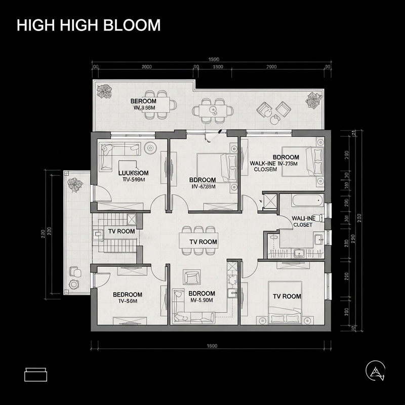Modern 3-Bedroom House Blueprint | AutoCAD Design Modern 3-Bedroom House Blueprint | AutoCAD Design
