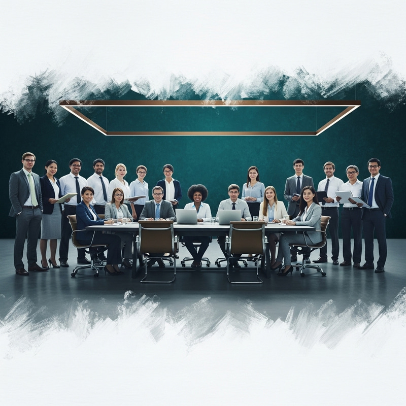 Intense Corporate Boardroom Meeting in Modern Office