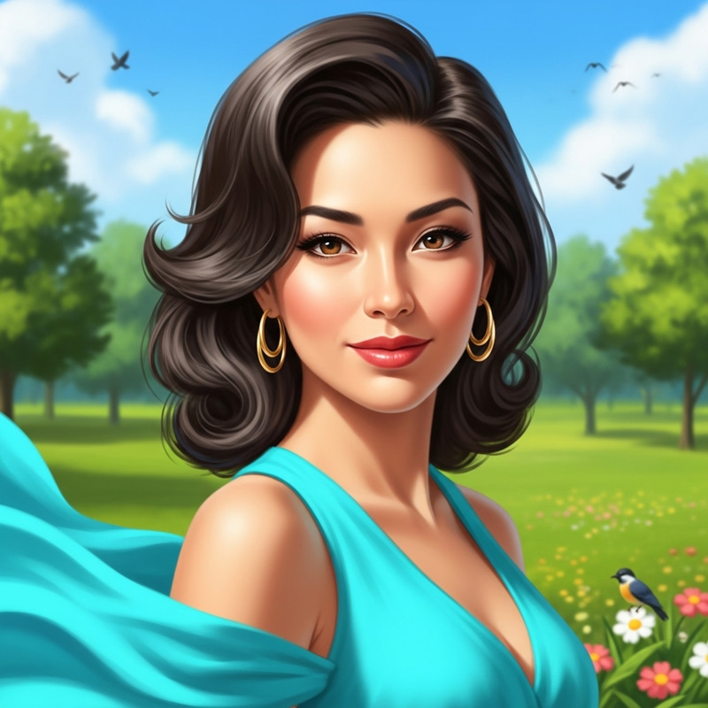 Beautiful Hispanic Woman in Turquoise Dress | Green Park Portrait Beautiful Hispanic Woman in Turquoise Dress | Green Park Portrait