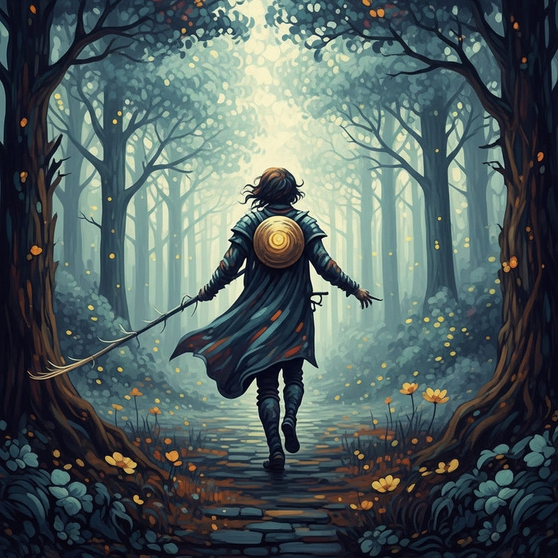 Enchanted Journey in Misty Forest: A Fantastical Vision Enchanted Journey in Misty Forest: A Fantastical Vision