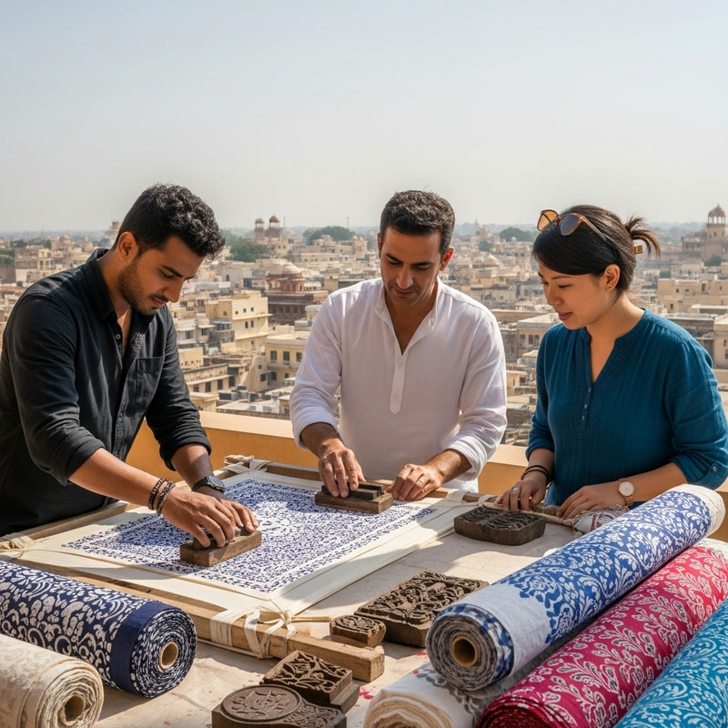 Handblock Printing in Jaipur, Rajasthan - Ancient Craft Tradition