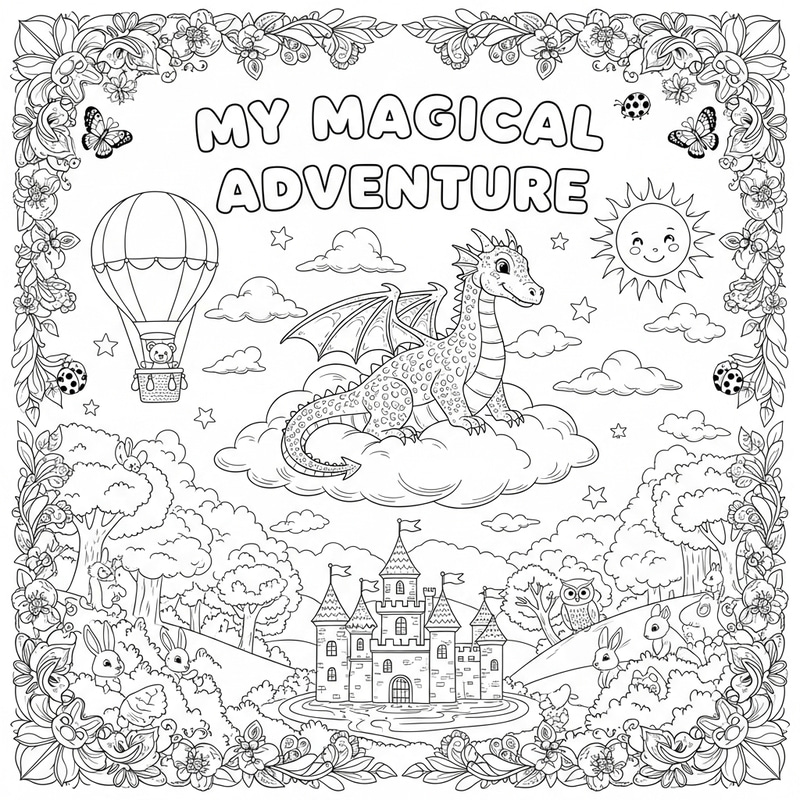 Coloring Book Cover - Creative Designs for Kids Coloring Book Cover - Creative Designs for Kids