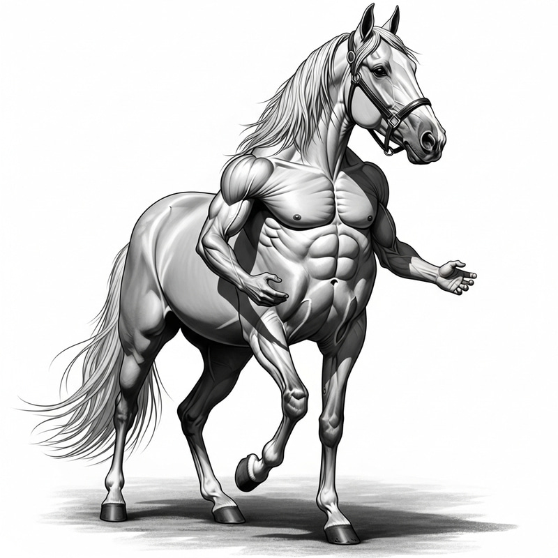 Unique Bipedal Horse Creature Unique Bipedal Horse Creature