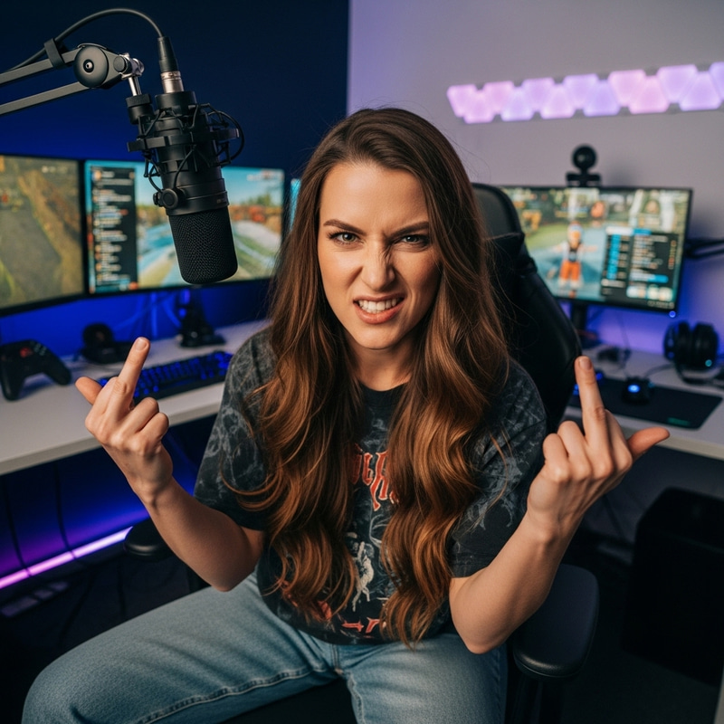 Pokimane Twitch Streamer with Playful Attitude Pokimane Twitch Streamer with Playful Attitude